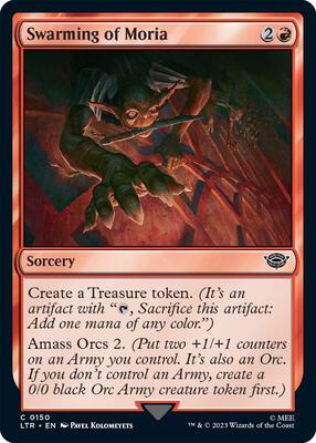 Swarming of Moria card from Universes Beyond: The Lord of the Rings: Tales of Middle-earth