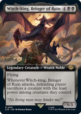Witch-king, Bringer of Ruin (Extended Art) card from Universes Beyond: The Lord of the Rings: Tales of Middle-earth