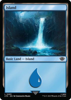 Island (0265) card from Universes Beyond: The Lord of the Rings: Tales of Middle-earth