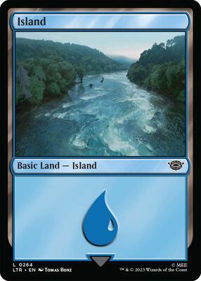 Island (0264) card from Universes Beyond: The Lord of the Rings: Tales of Middle-earth