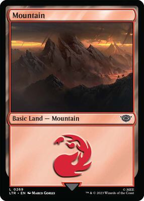 Mountain (0269) card from Universes Beyond: The Lord of the Rings: Tales of Middle-earth