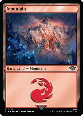 Mountain (0268) card from Universes Beyond: The Lord of the Rings: Tales of Middle-earth