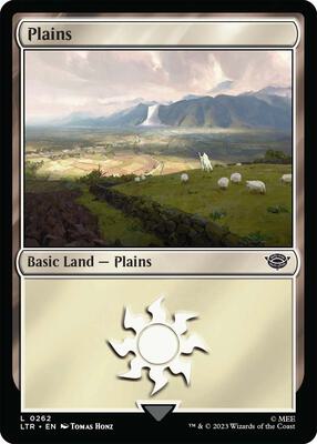 Plains (0262) card from Universes Beyond: The Lord of the Rings: Tales of Middle-earth