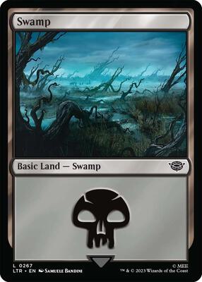 Swamp (0267) card from Universes Beyond: The Lord of the Rings: Tales of Middle-earth