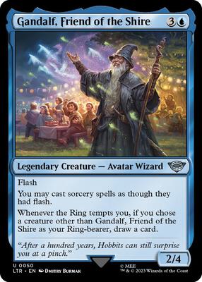 Gandalf, Friend of the Shire card from Universes Beyond: The Lord of the Rings: Tales of Middle-earth