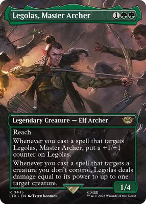 Legolas, Master Archer (Borderless) card from Universes Beyond: The Lord of the Rings: Tales of Middle-earth