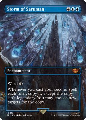Storm of Saruman (Borderless) card from Universes Beyond: The Lord of the Rings: Tales of Middle-earth