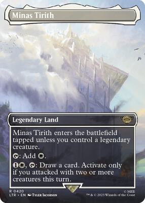 Minas Tirith (0420) (Borderless) card from Universes Beyond: The Lord of the Rings: Tales of Middle-earth
