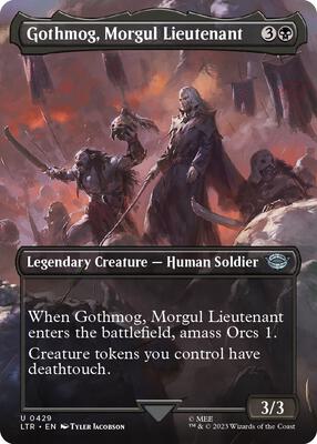 Gothmog, Morgul Lieutenant (Borderless) card from Universes Beyond: The Lord of the Rings: Tales of Middle-earth