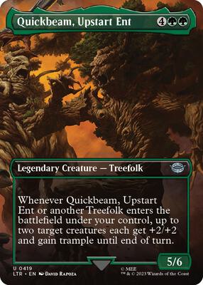 Quickbeam, Upstart Ent (Borderless) card from Universes Beyond: The Lord of the Rings: Tales of Middle-earth