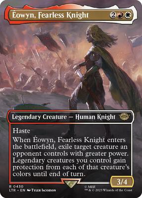 Eowyn, Fearless Knight (Borderless) card from Universes Beyond: The Lord of the Rings: Tales of Middle-earth