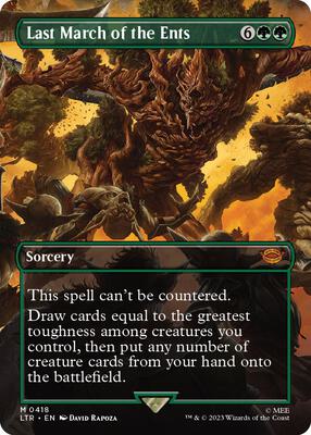 Last March of the Ents (Borderless) card from Universes Beyond: The Lord of the Rings: Tales of Middle-earth