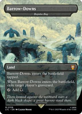 Barrow-Downs - Bojuka Bog (Borderless) card from Commander: The Lord of the Rings: Tales of Middle-earth