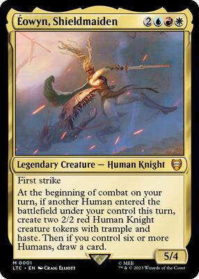 Eowyn, Shieldmaiden card from Commander: The Lord of the Rings: Tales of Middle-earth