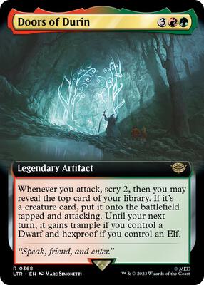 Doors of Durin (Extended Art) card from Universes Beyond: The Lord of the Rings: Tales of Middle-earth