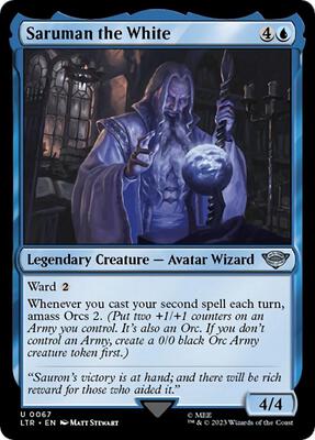 Saruman the White card from Universes Beyond: The Lord of the Rings: Tales of Middle-earth