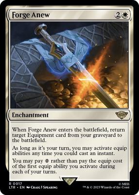 Forge Anew card from Universes Beyond: The Lord of the Rings: Tales of Middle-earth