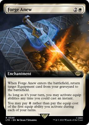 Forge Anew (Extended Art) card from Universes Beyond: The Lord of the Rings: Tales of Middle-earth