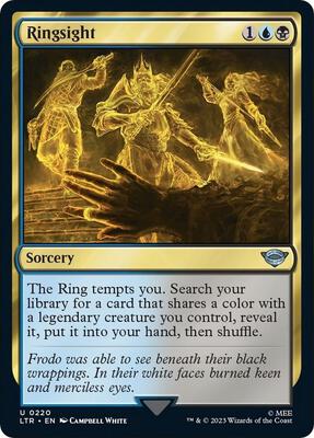 Ringsight card from Universes Beyond: The Lord of the Rings: Tales of Middle-earth