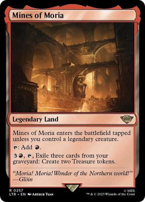 Mines of Moria card from Universes Beyond: The Lord of the Rings: Tales of Middle-earth