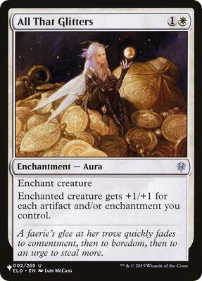 All That Glitters card from The List Reprints