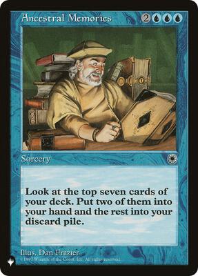Ancestral Memories card from The List Reprints