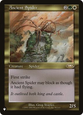 Ancient Spider card from The List Reprints