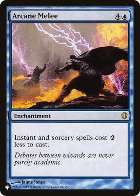 Arcane Melee card from The List Reprints