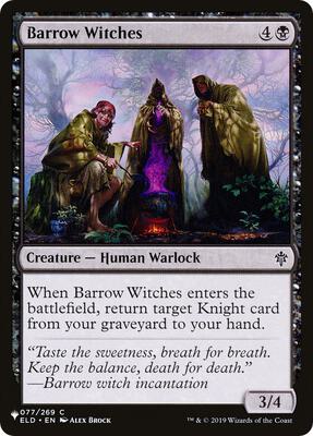 Barrow Witches card from The List Reprints