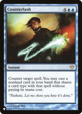 Counterlash card from The List Reprints