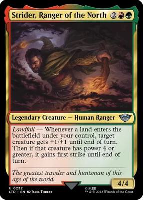 Strider, Ranger of the North card from Universes Beyond: The Lord of the Rings: Tales of Middle-earth