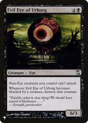 Evil Eye of Urborg card from The List Reprints