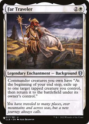 Far Traveler card from The List Reprints