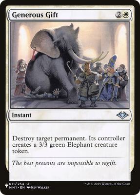 Generous Gift card from The List Reprints