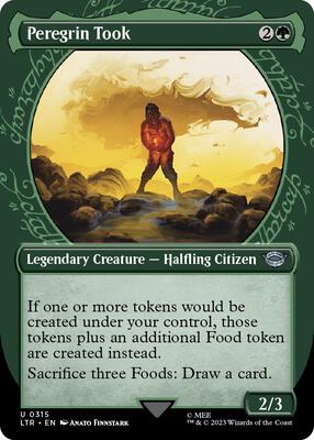 Peregrin Took (Showcase) card from Universes Beyond: The Lord of the Rings: Tales of Middle-earth