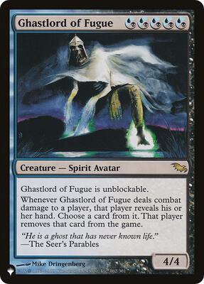 Ghastlord of Fugue card from The List Reprints