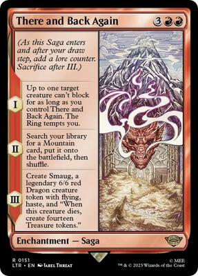 There and Back Again card from Universes Beyond: The Lord of the Rings: Tales of Middle-earth