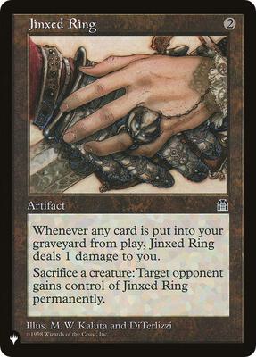 Jinxed Ring card from The List Reprints