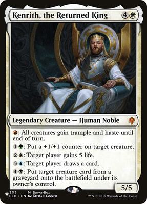 Kenrith, the Returned King card from The List Reprints