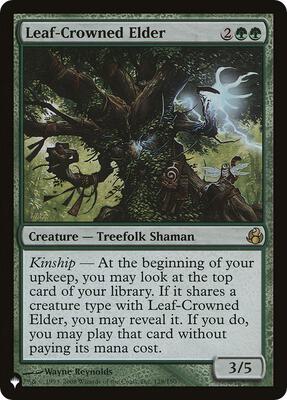 Leaf-Crowned Elder card from The List Reprints