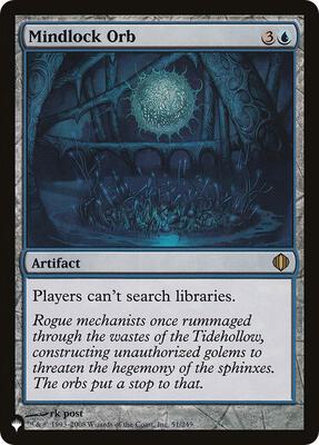 Mindlock Orb card from The List Reprints