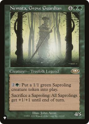 Nemata, Grove Guardian card from The List Reprints