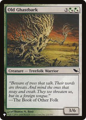 Old Ghastbark card from The List Reprints