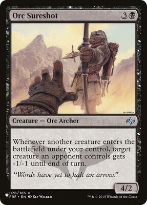 Orc Sureshot card from The List Reprints
