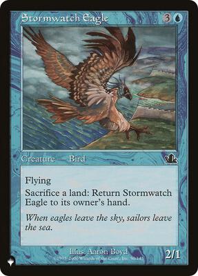 Stormwatch Eagle card from The List Reprints