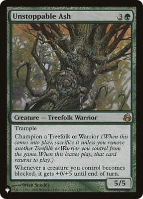 Unstoppable Ash card from The List Reprints