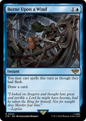 Borne Upon a Wind card from Universes Beyond: The Lord of the Rings: Tales of Middle-earth