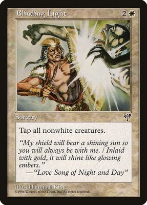 Blinding Light card from Mirage