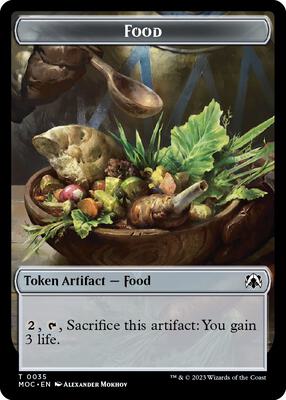 Food Token card from Commander: March of the Machine
