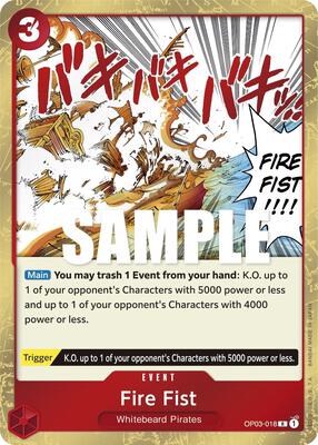 Fire Fist card from Pillars of Strength